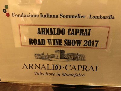 Caprai Road Wine Show 2017 a Milano