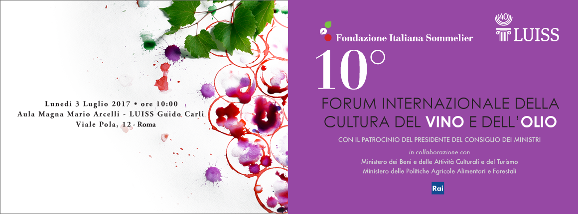10° Forum Internazionale della Cultura del Vino e dell'Olio