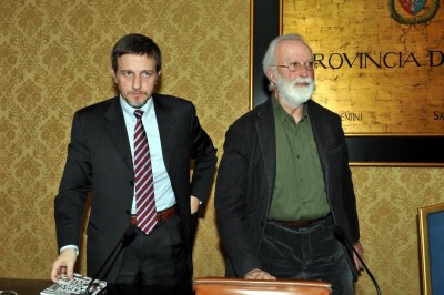 Massimo Giannini con Eugenio Scalfari