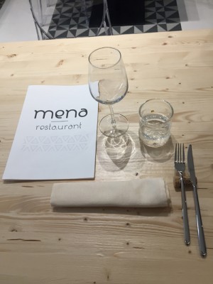 La mis en place del Mena Resta.urant La mis en place del Mena Resta.urant