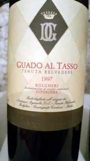 Tenuta Guado al Tasso Bolgheri Superiore Guado al Tasso 1997 Tenuta Guado al Tasso Bolgheri Superiore Guado al Tasso 1997
