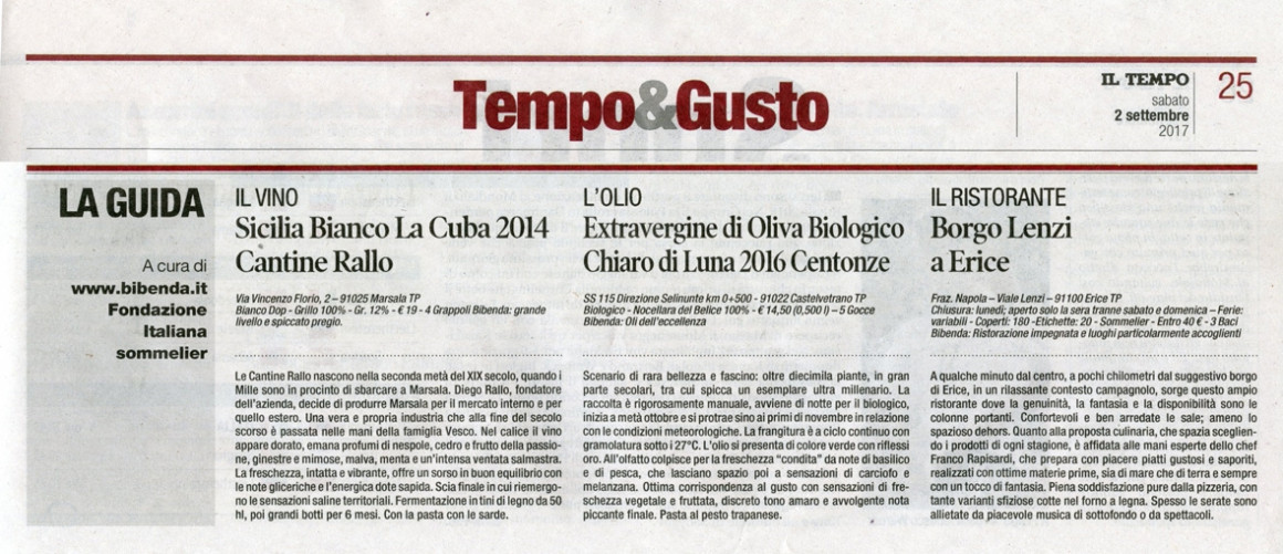 Il Tempo di Sabato 2 Settembre 2017 Il Tempo di Sabato 2 Settembre 2017