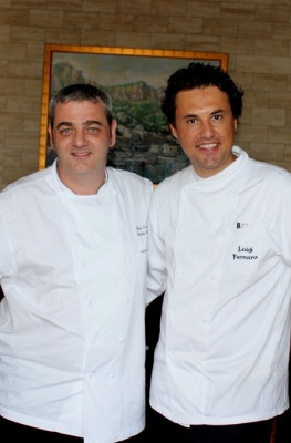 Da destra, Luigi Ferraro e Shane O'Neill Da destra, Luigi Ferraro e Shane O'Neill