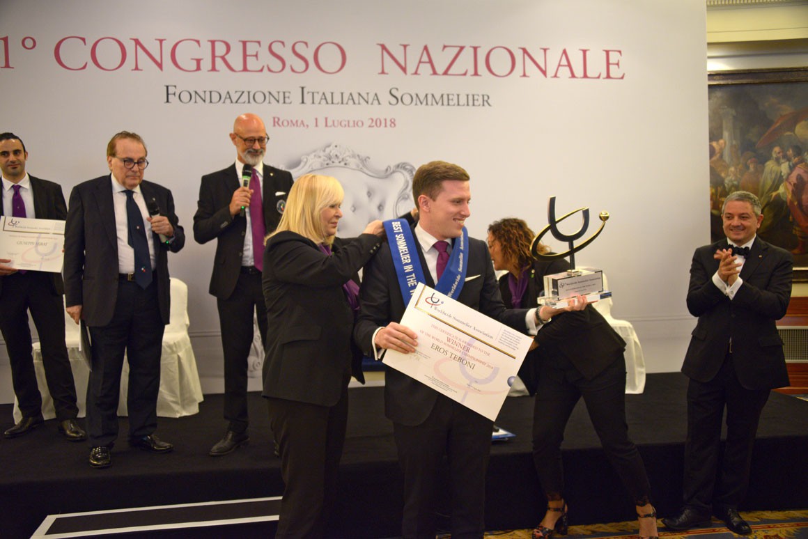 Eros Teboni, Miglior Sommelier del Mondo 2018 Eros Teboni, Miglior Sommelier del Mondo 2018