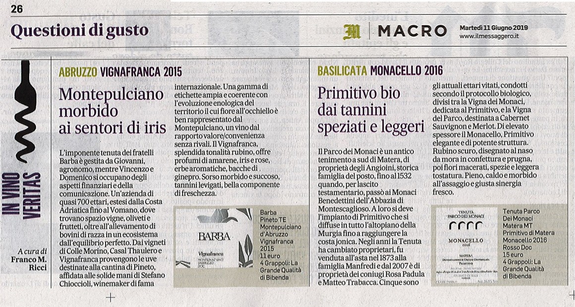 Il Messaggero di Martedì 11 Giugno 2019 / Barba Il Messaggero di Martedì 11 Giugno 2019 / Barba