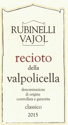 Rubinelli Vajol - Recioto della Valpolicella Classico 2015 Rubinelli Vajol - Recioto della Valpolicella Classico 2015