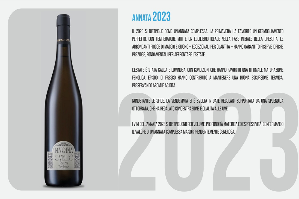 Annata 2023 - Trebbiano Marina Cvetic Annata 2023 - Trebbiano Marina Cvetic