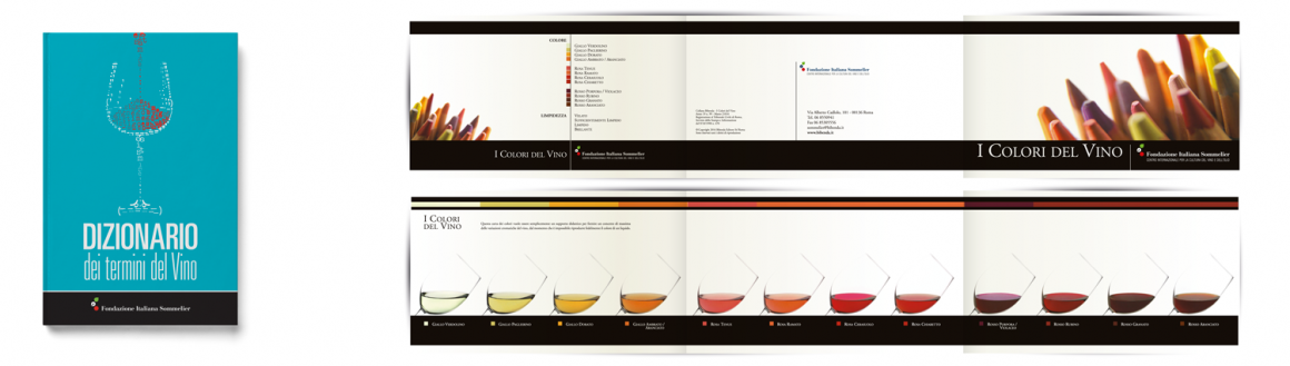 Dizionario e depliant dei colori del vino Dizionario e depliant dei colori del vino