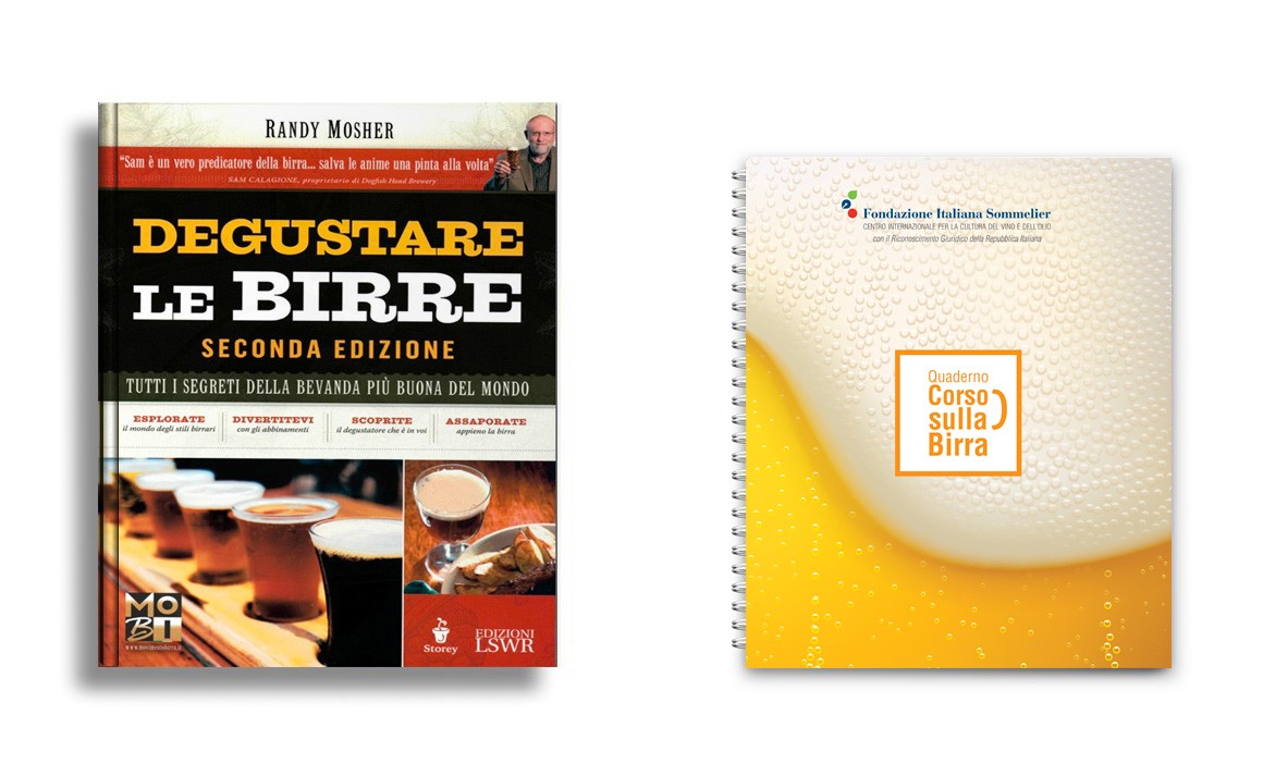 Libro di testo della Birra e Quaderno appunti con schede di Analisi Sensoriale