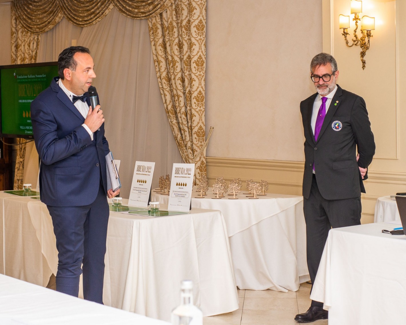 Il Presidente Daniele Erasmi con Maurizio Saggion, Presidente della regione Emilia-Romagna