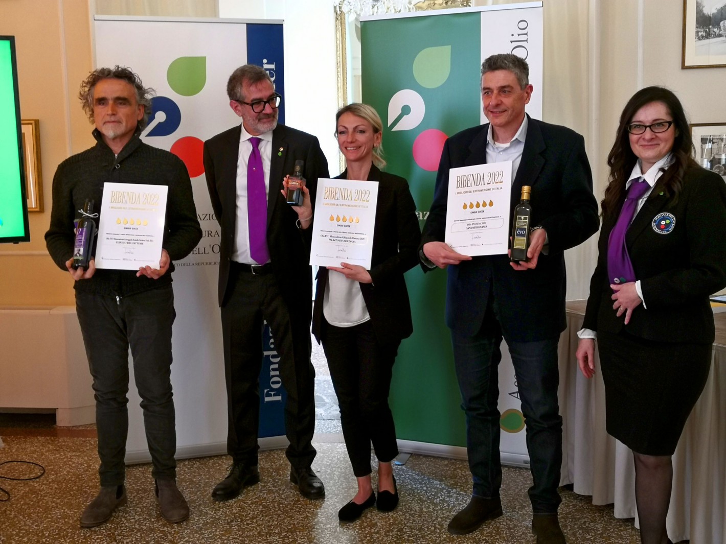 I Premiati con le 5 Gocce di Bibenda 2022