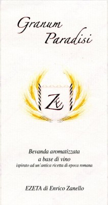 L'etichetta del vino aromatizzato di Ezeta