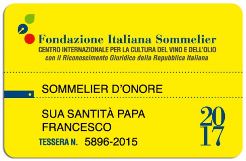 Papa Francesco Sommelier d'Onore