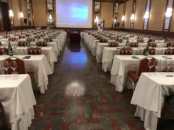 La sala di degustazione del Caprai Road Wine Show 2017 a Milano