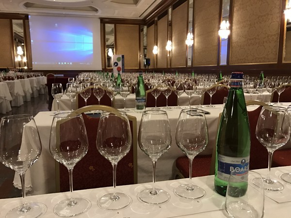 La sala di degustazione del Caprai Road Wine Show 2017 a Milano