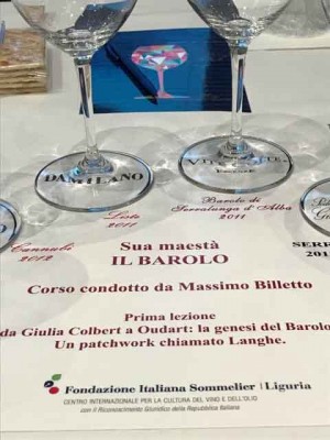 Il Corso sul Barolo di Fondazione Italiana Sommelier a Genova