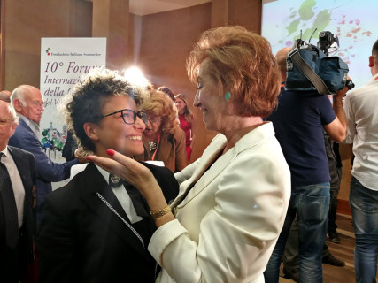 Francesca Castellucci e Letizia Moratti