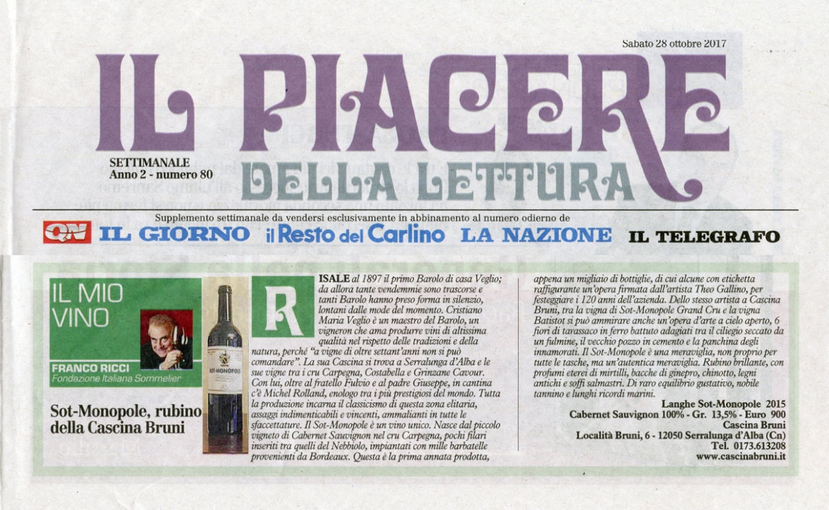 QN di Sabato 28 Ottobre 2017 - Cascina Bruni QN di Sabato 28 Ottobre 2017 - Cascina Bruni