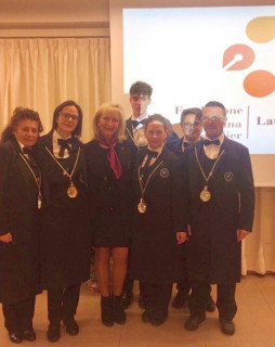 Il vino buono Brindisi di solidarietà a Latina / Barbara Palombo con i Sommelier della Fondazione Italiana Sommelier di Latina