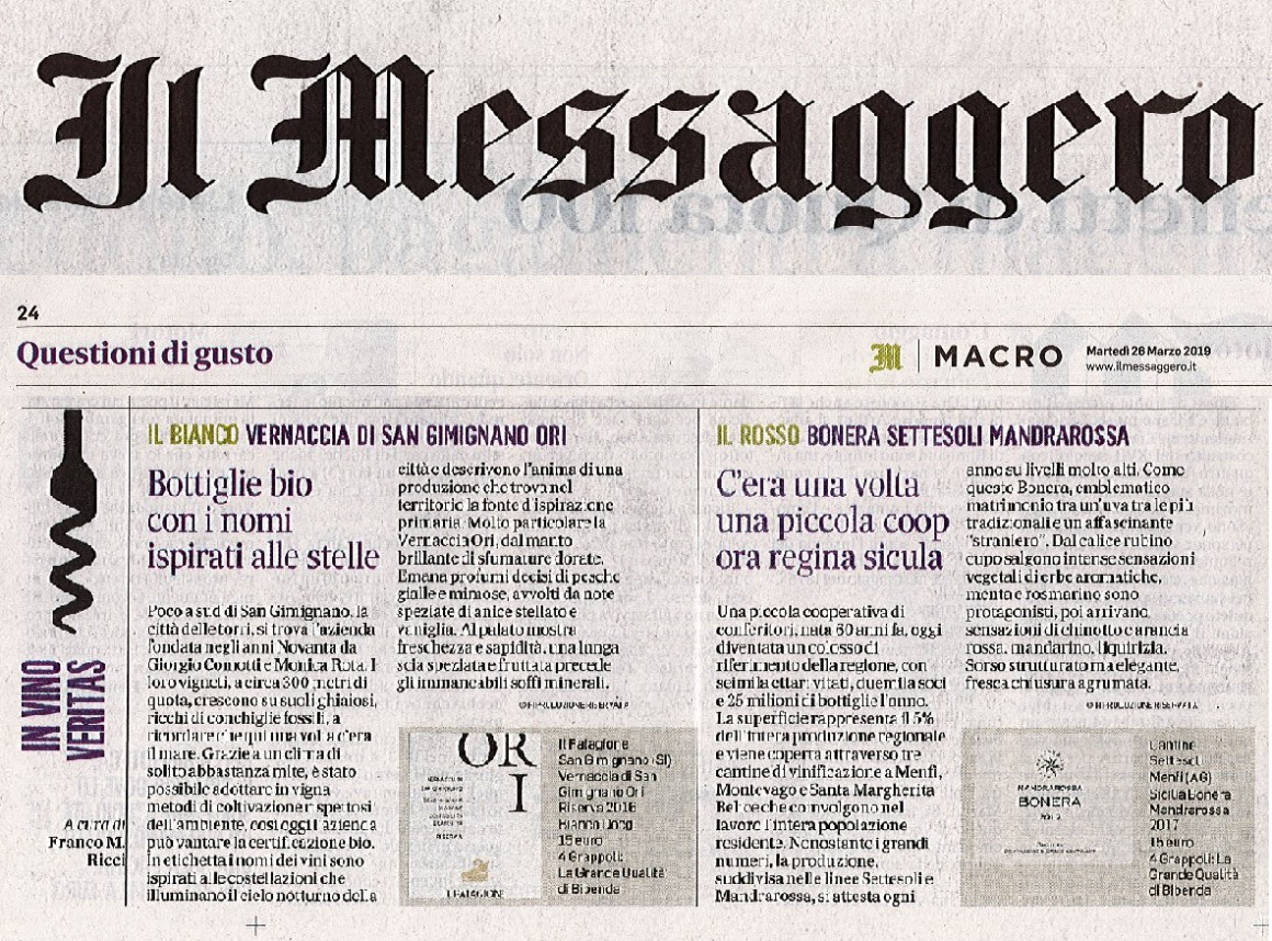 Il Messaggero di Martedì 26 Marzo 2019 / Il Palagione