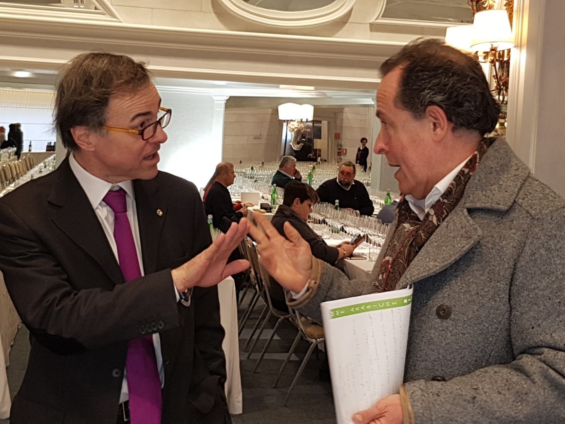 Lorenzo Landi con Giuliano Lemme di Fondazione Italiana Sommelier Lorenzo Landi con Giuliano Lemme di Fondazione Italiana Sommelier