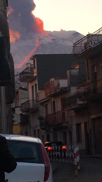 L'Etna - eruzione del 16 febbraio 2021