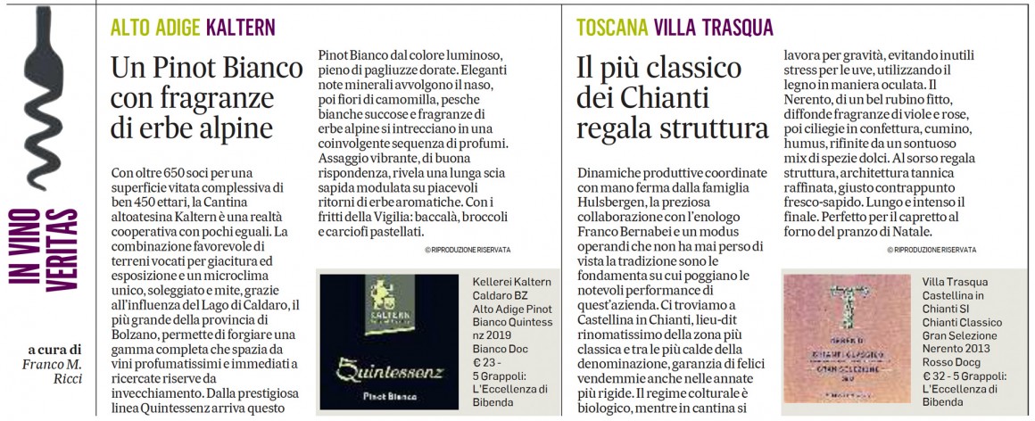 Il Messaggero del 21 dicembre 2021