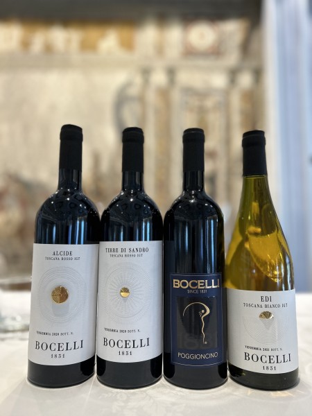 I vini dell'azienda Bocelli 1831