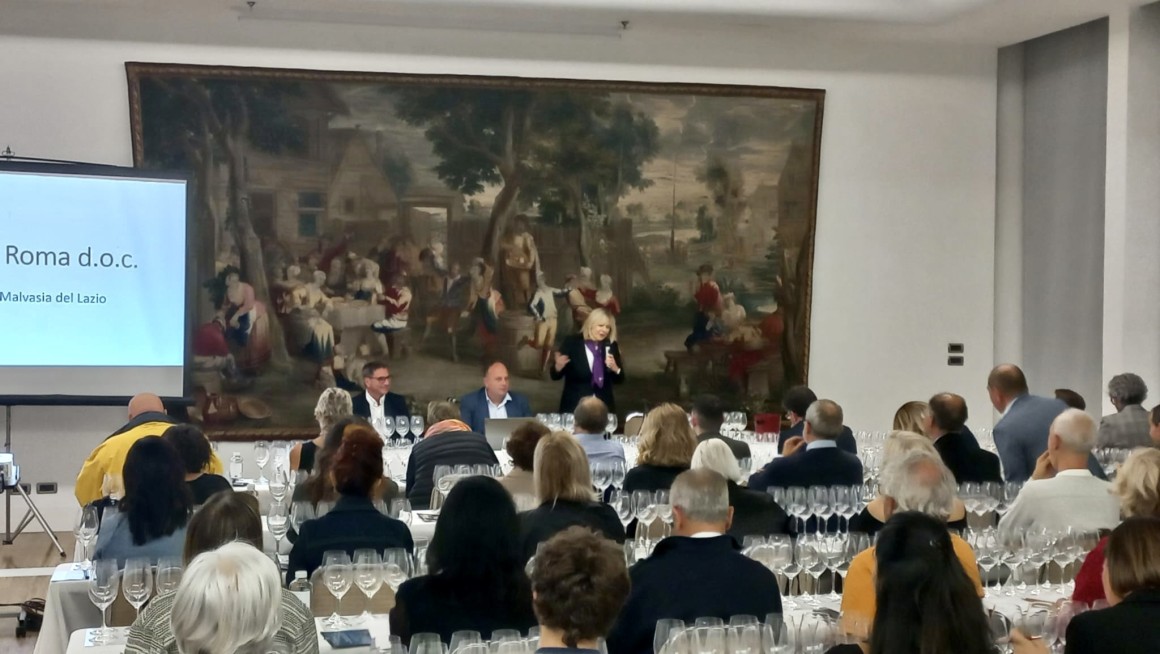 Lorenzo Costantini Enologo, Tullio Galassini Presidente del Consorzio Roma Doc e Daniela Scrobogna di Fondazione Italiana Sommelier