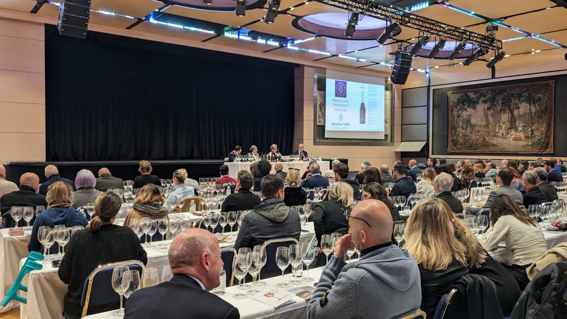 Panoramica della sala di degustazione