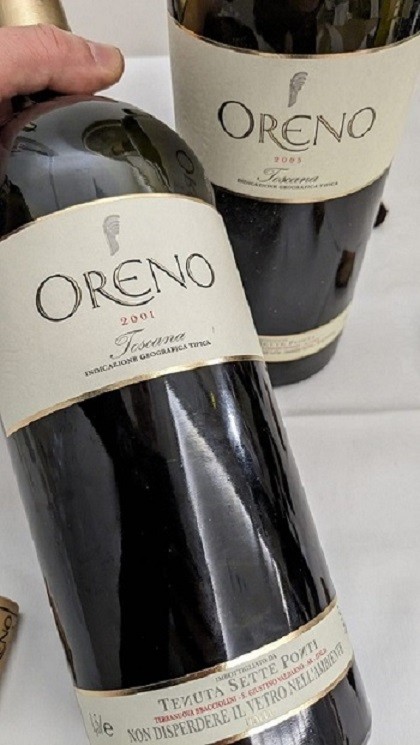 L'etichetta in degustazione