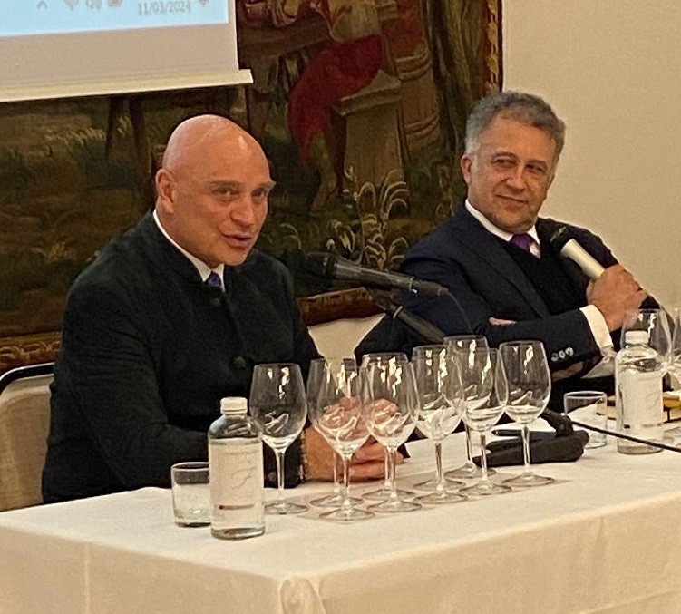 Luca D'Attoma, enologo toscano e Massimo Billetto, Docente della Fondazione Italiana Sommelier