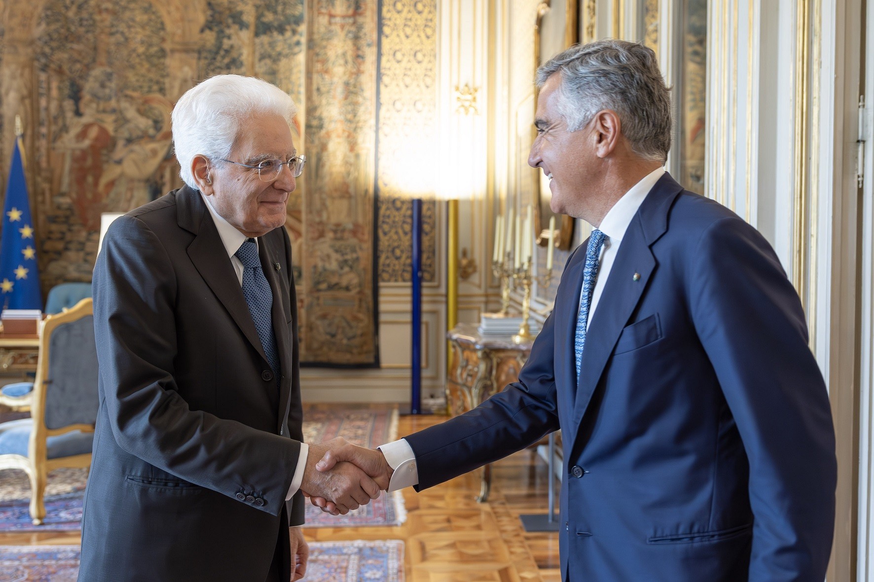 L'incontro tra Sergio Mattarella e Giovanni Manetti L'incontro tra Sergio Mattarella e Giovanni Manetti