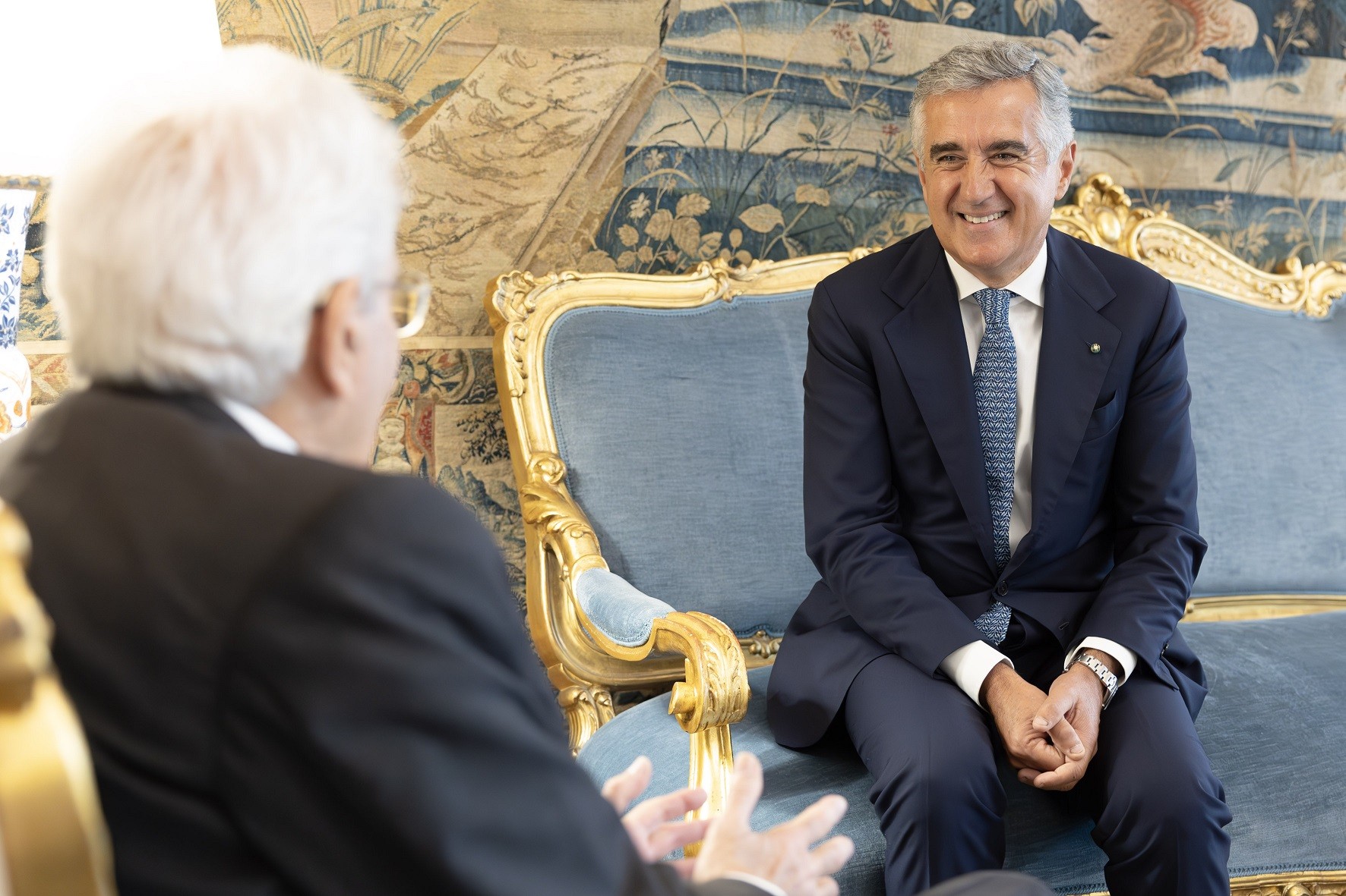 L'incontro tra Sergio Mattarella e Giovanni Manetti L'incontro tra Sergio Mattarella e Giovanni Manetti