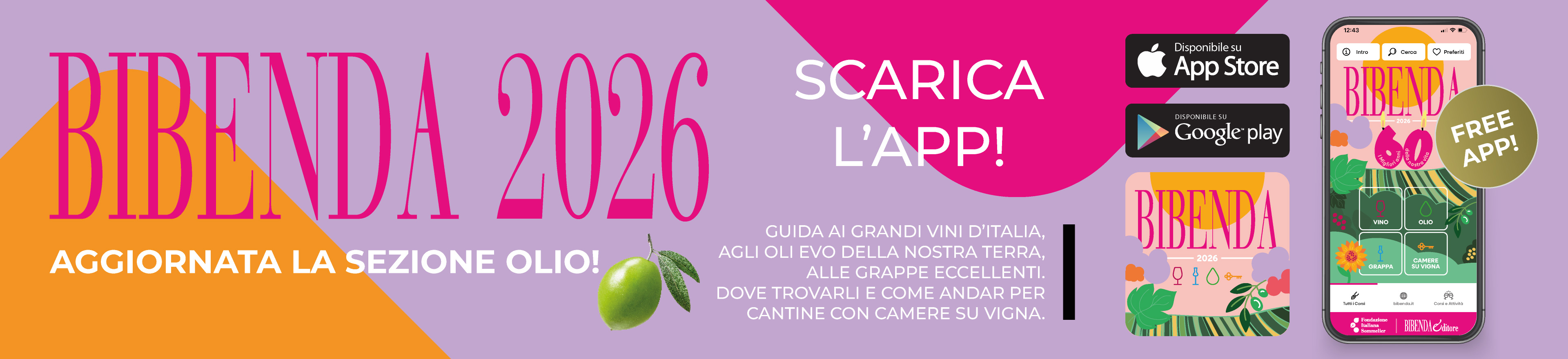 Scarica App - Aggiornamento Olio - Bibenda 2026