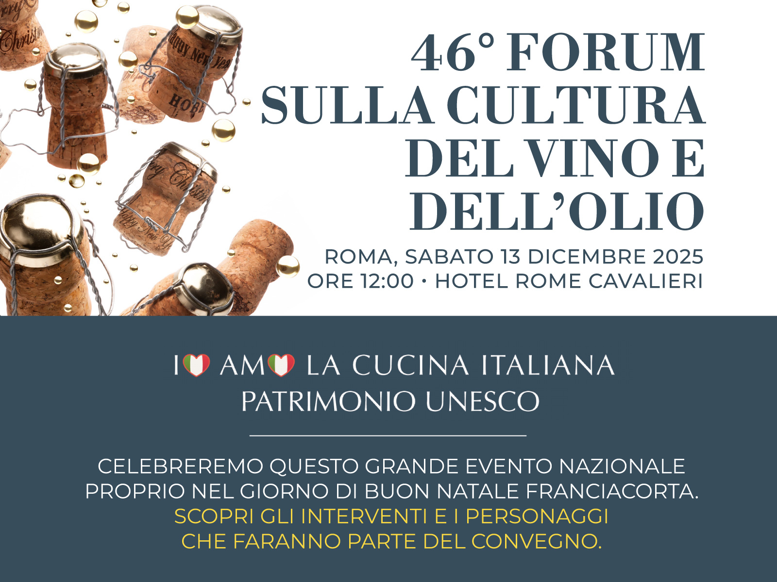 46° Forum Vino e Olio - Patrimonio Unesco